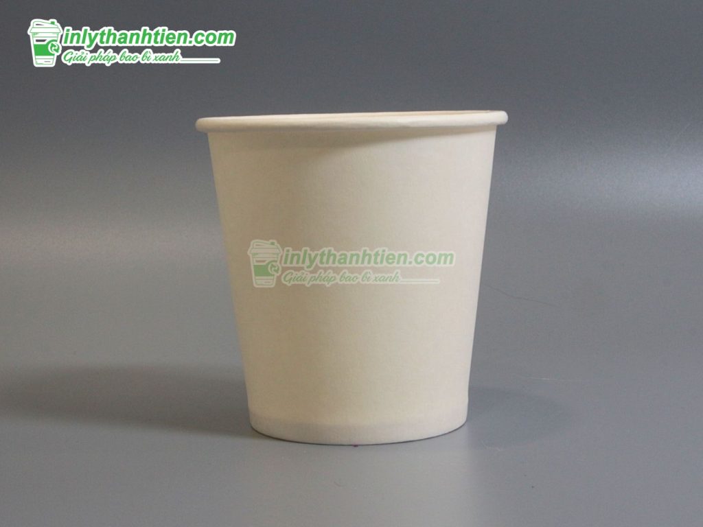 Ly giấy 180ml trắng trơn