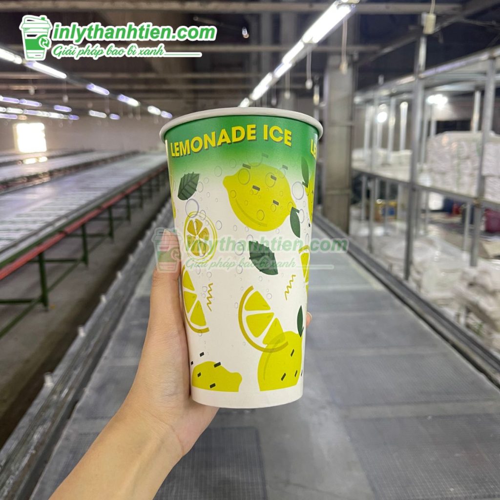 Mẫu ly giấy 1 lít thiết kế sáng tạo
