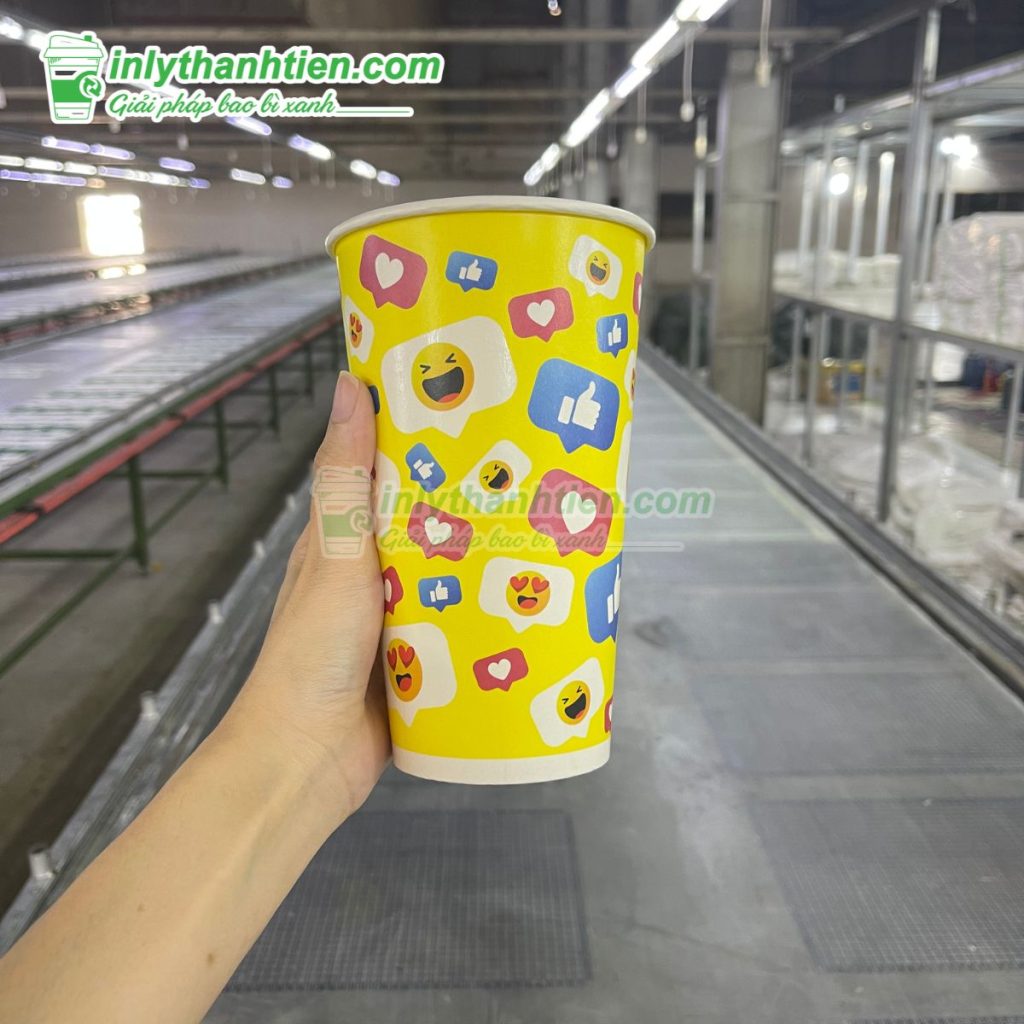 Ly giấy 1 lít cầm tay tiện lợi cho take-away