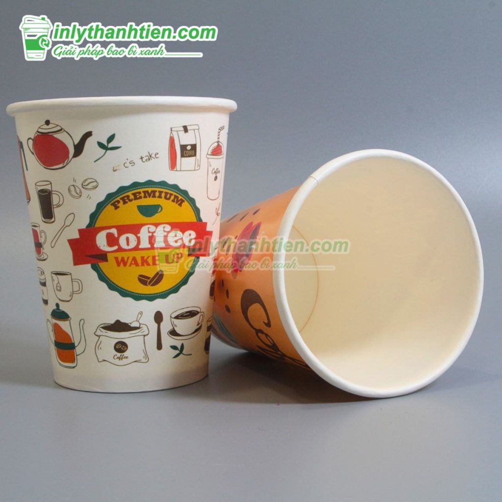 Ly giấy dùng một lần 10oz, chống thấm hiệu quả