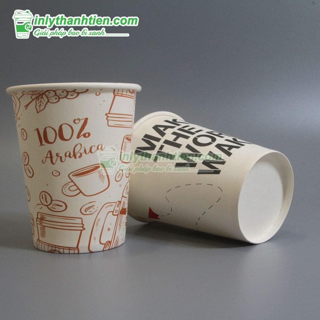 Ly giấy 10oz - 300ml chịu nhiệt, an toàn cho đồ nóng