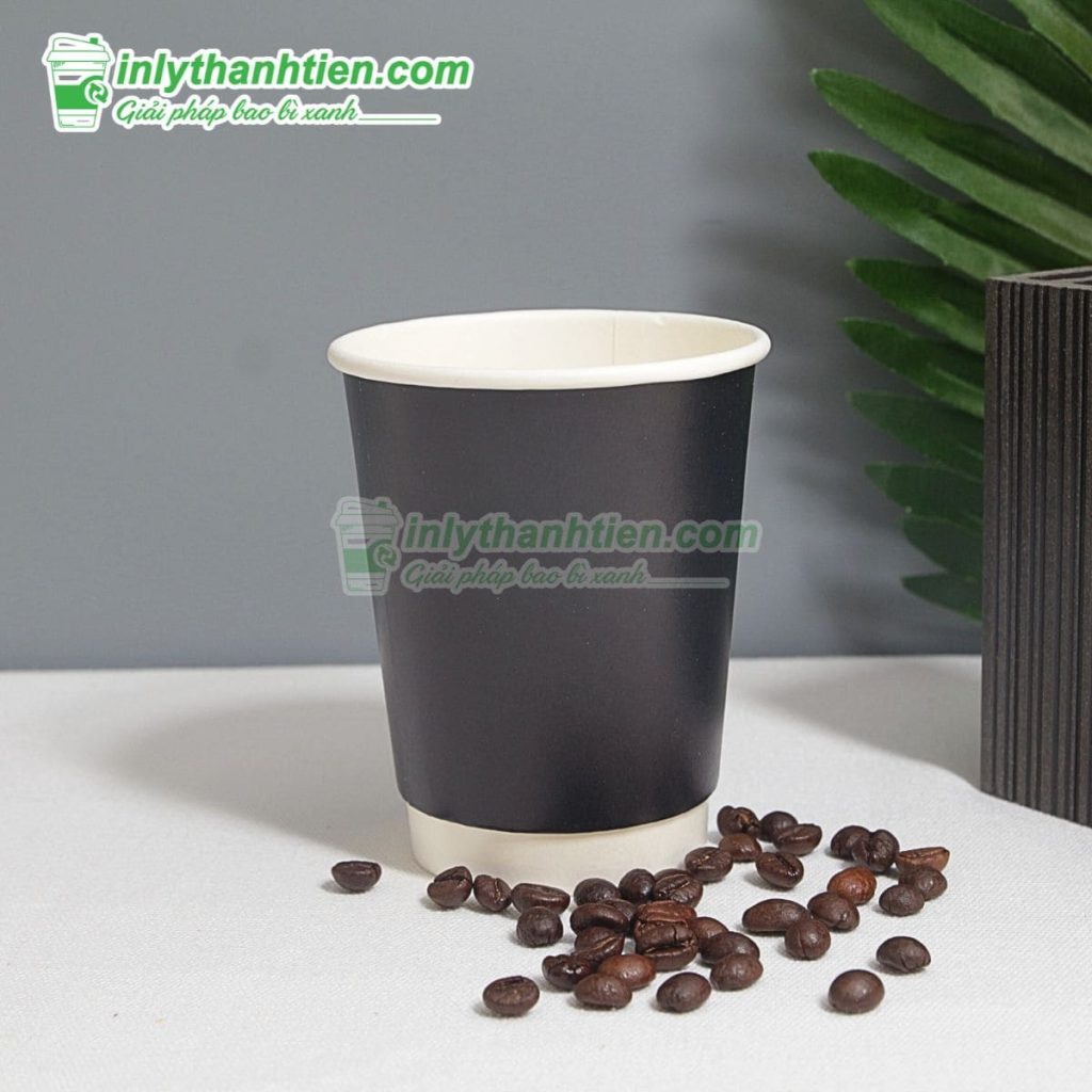 Mẫu ly giấy 300ml cầm tay tiện lợi, thiết kế trẻ trung