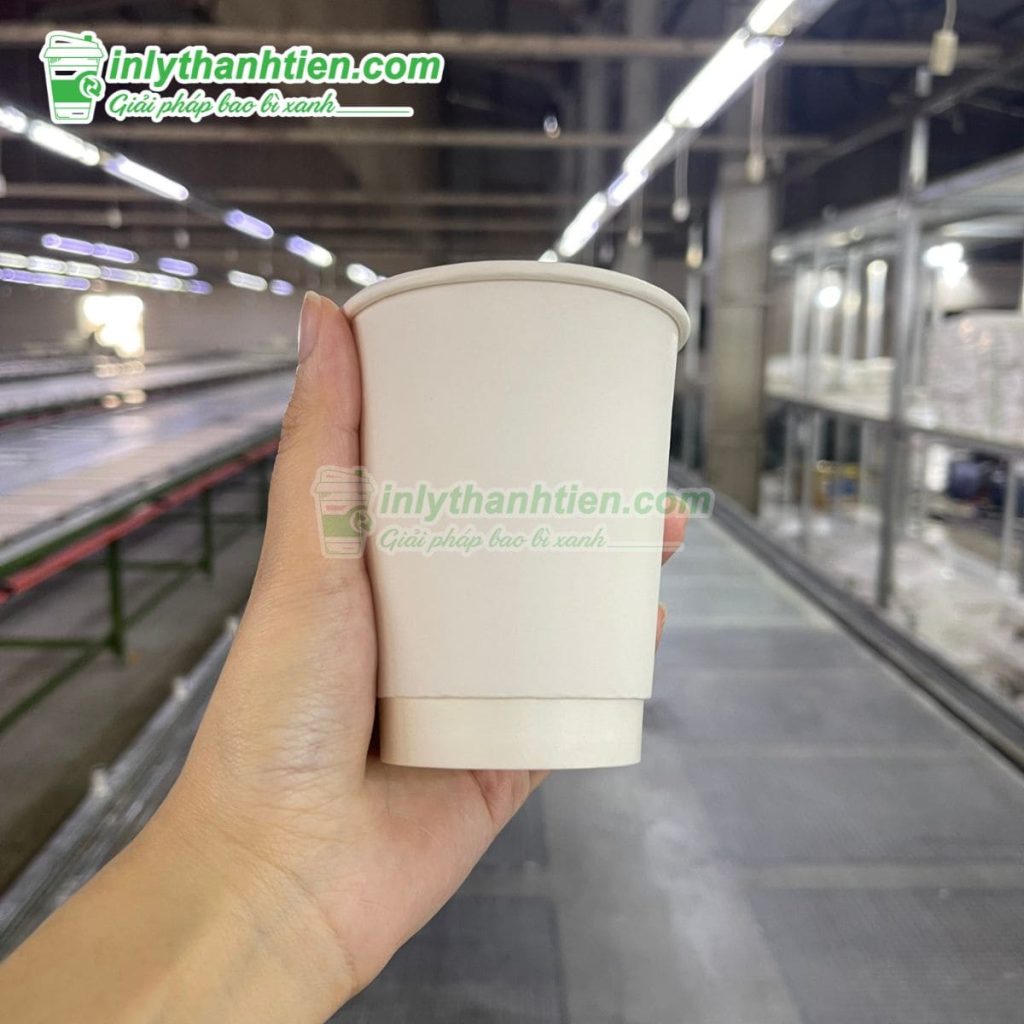 Thiết kế ly giấy 300ml tối giản, phù hợp mọi thương hiệu
