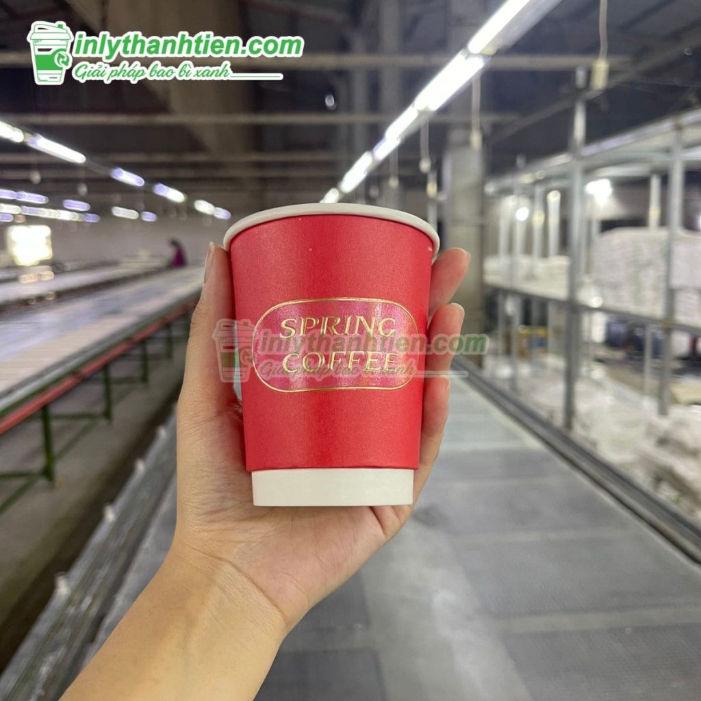 Ly giấy in logo thương hiệu, nâng tầm hình ảnh quán