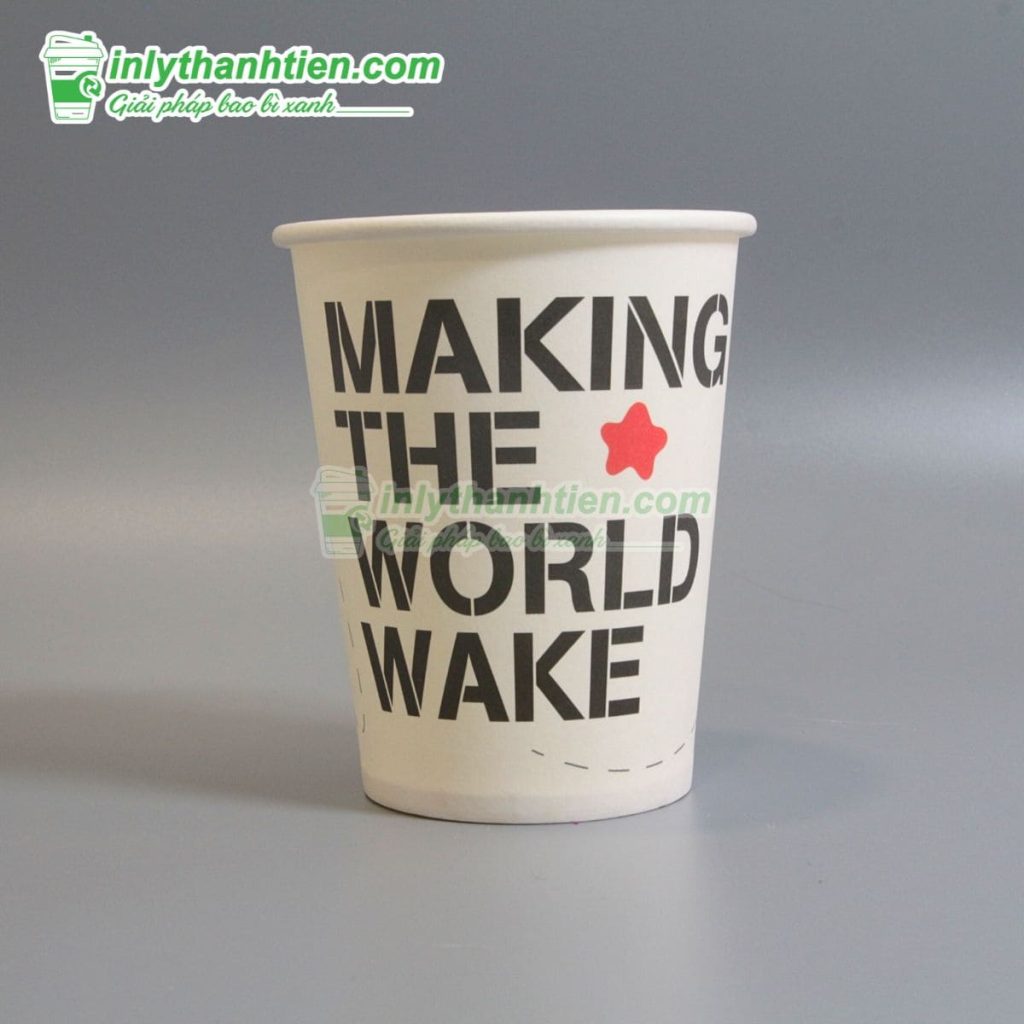 Ly giấy 10oz - 300ml với lớp phủ PE, bền bỉ sử dụng
