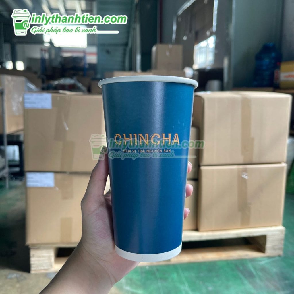 Hình ảnh ly giấy 18oz in offset sắc nét, quảng bá thương hiệu hiệu quả