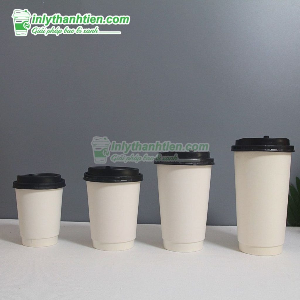 Cốc giấy 700ml thiết kế hiện đại cho quán cà phê take-away