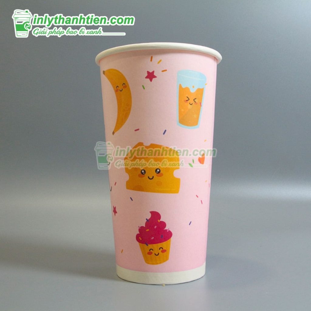 Ly giấy thân thiện môi trường 700ml in thiết kế đẹp