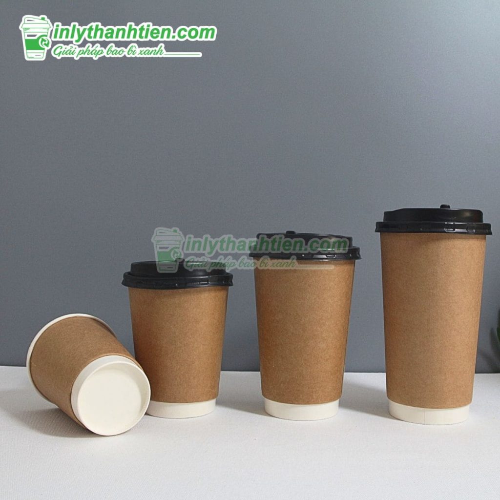 Ly giấy 24oz in hình nước ép tươi mát, phù hợp quán healthy