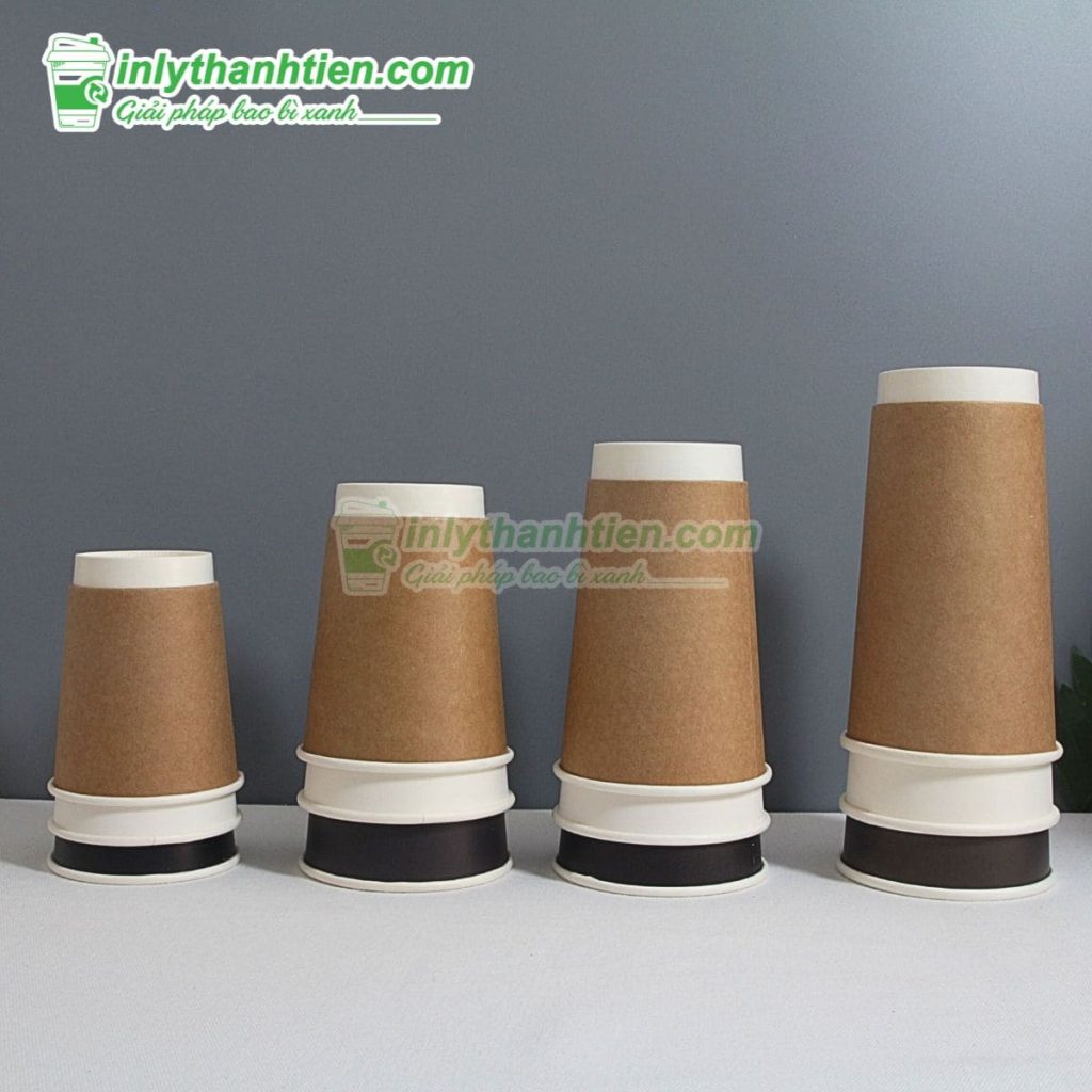 Cốc giấy 700ml in logo thương hiệu, tăng nhận diện quán trà sữa