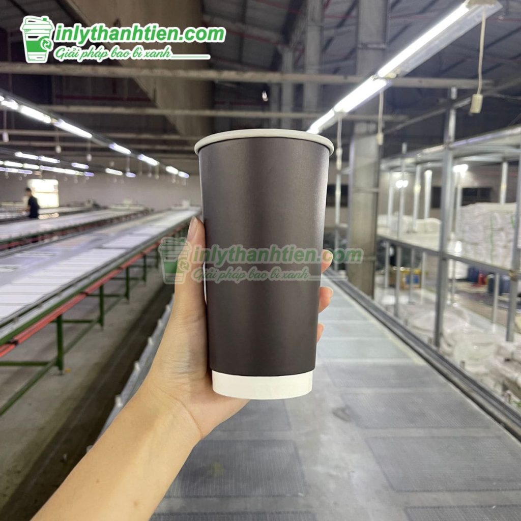 Ly giấy đựng đồ uống lạnh 24oz với thiết kế sáng tạo