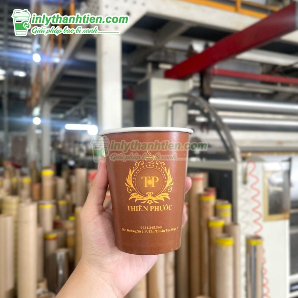 Ly giấy 9oz (270) in hình, màu sắc nổi bật, quảng bá hiệu quả