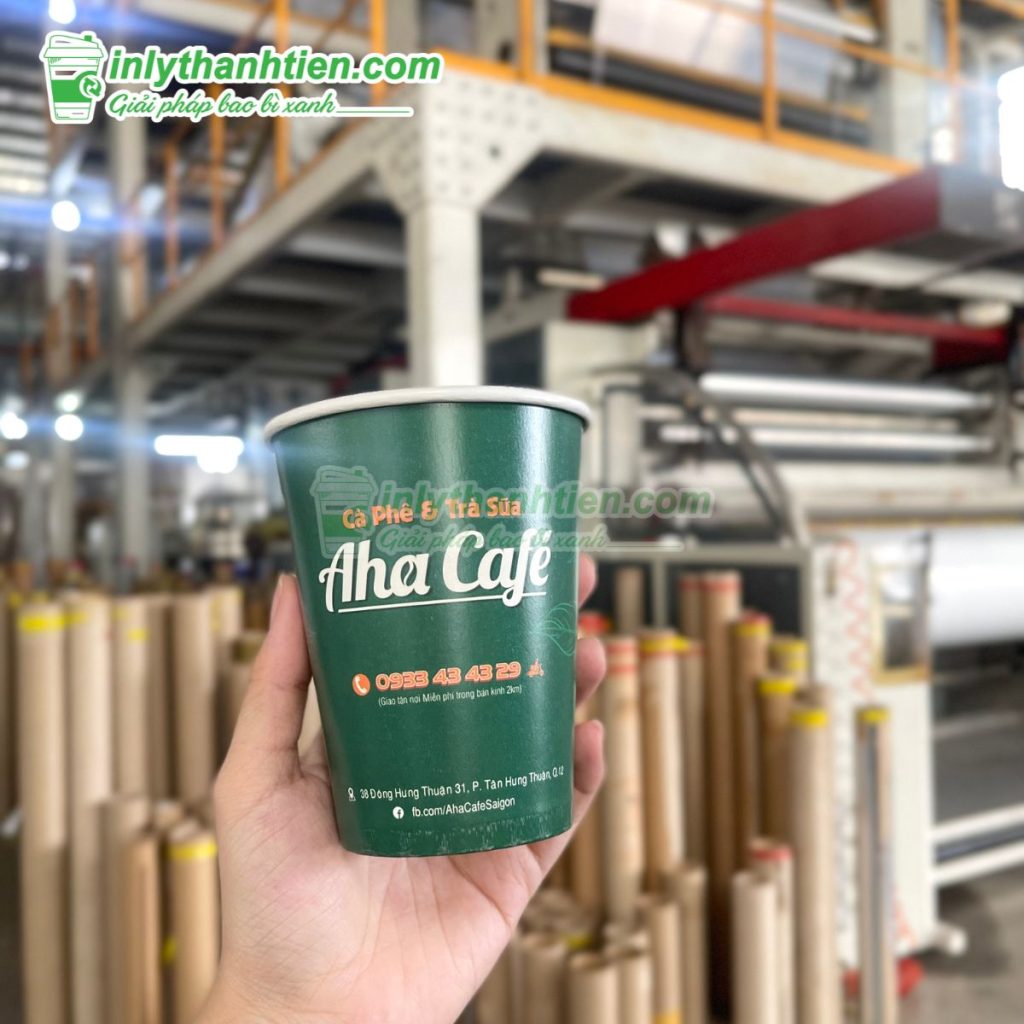 Sản xuất ly giấy 9oz tại In Ly Thành Tiến, công nghệ hiện đại.
