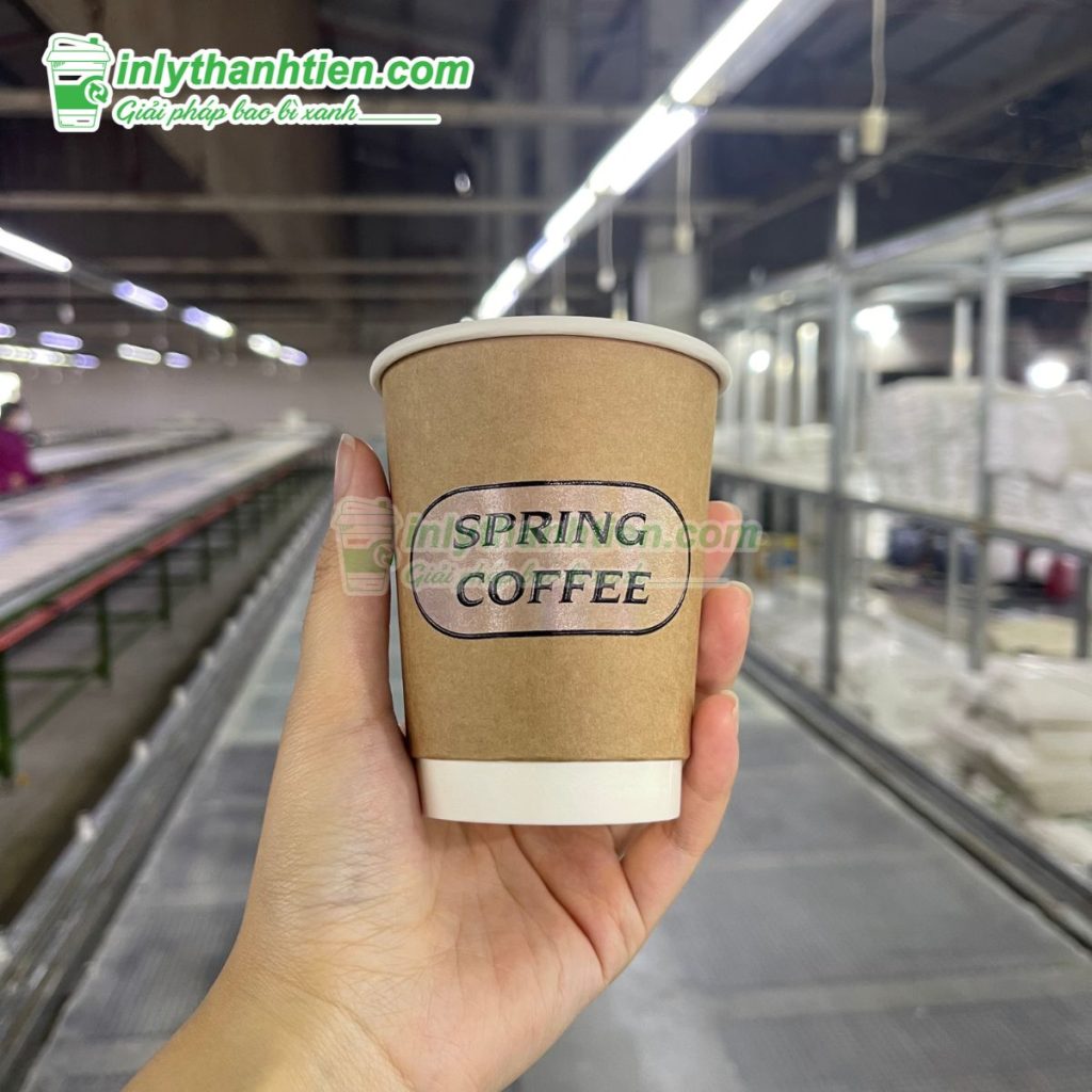 Ly giấy 9oz (270) in hình - 2PE, chống thấm, phù hợp đồ nóng/lạnh.