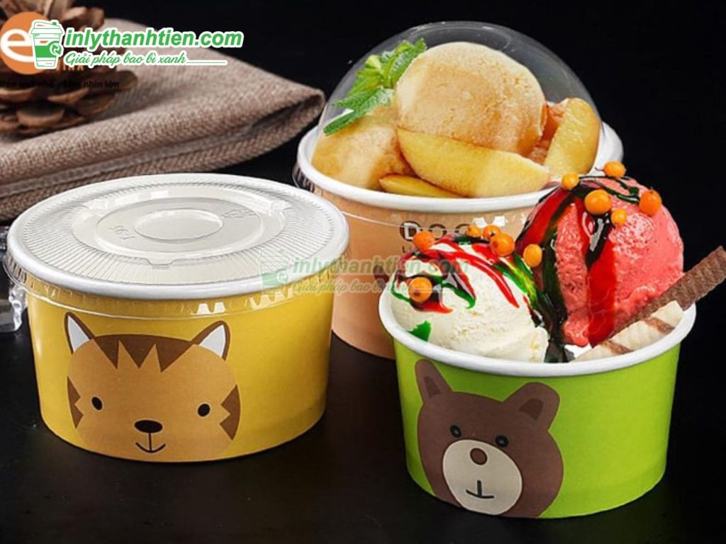 Ly giấy đựng bánh flan và topping kem, dung tích 150ml tiện lợi