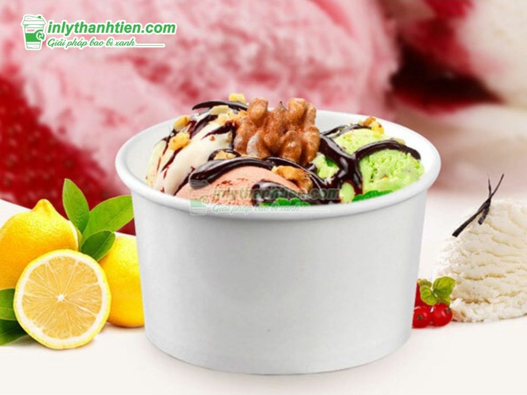 Báo giá ly giấy đựng kem giá rẻ từ 250đ/cái, số lượng lớn