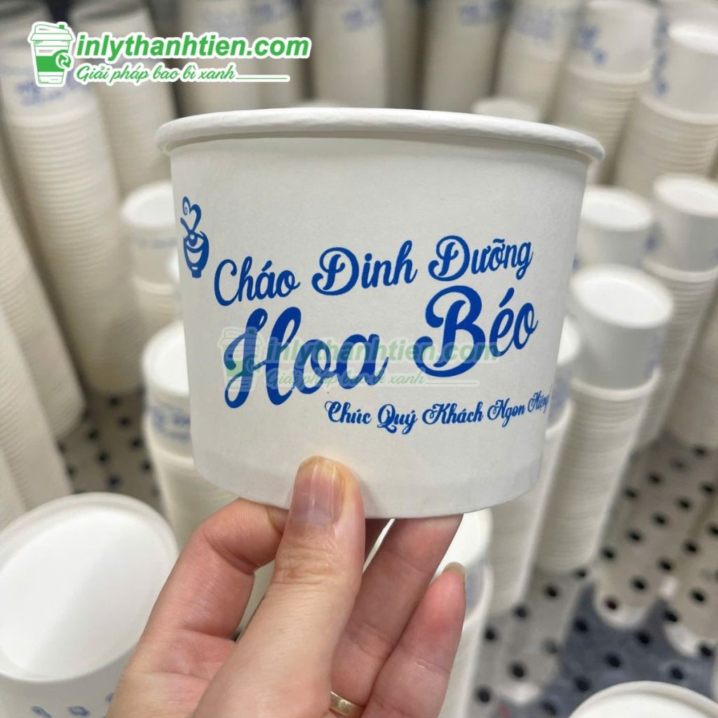 In tô giấy 200ml (8oz) - 2PE đựng cháo