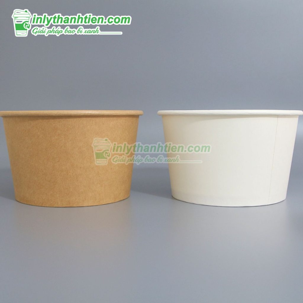 tô giấy kraft 240ml 8oz 