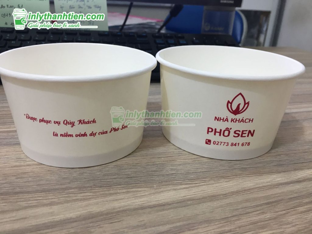 Nhận sản xuất tô giấy 450ml theo kích thước yêu cầu