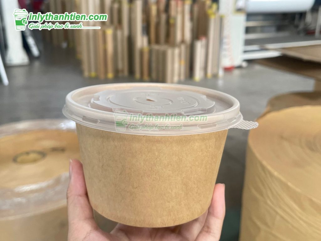 Xưởng sản xuất tô giấy kraft 450ml - 12oz theo yêu cầu