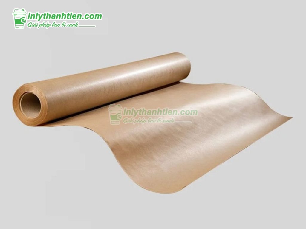 giấy kraft vàng cán màng pe