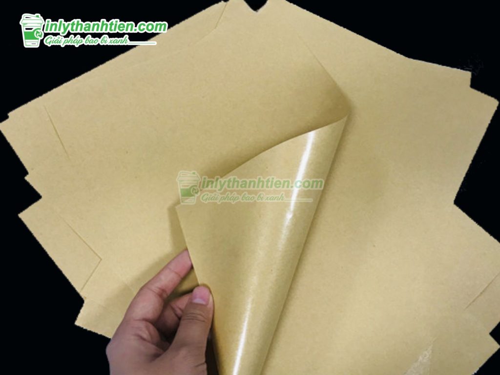 giấy kraft cán màng pe