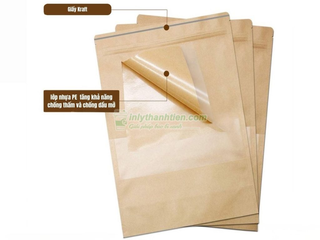 Cấu tạo chi tiết giấy kraft cán màng PE