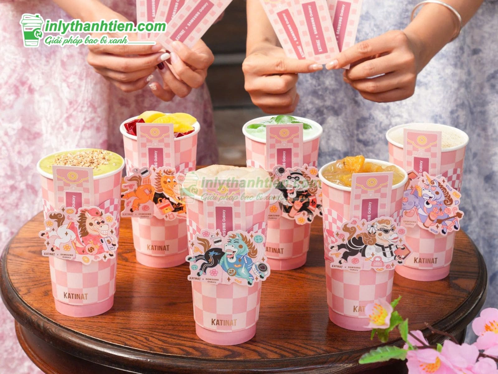 Ly giấy Katinat đáng yêu