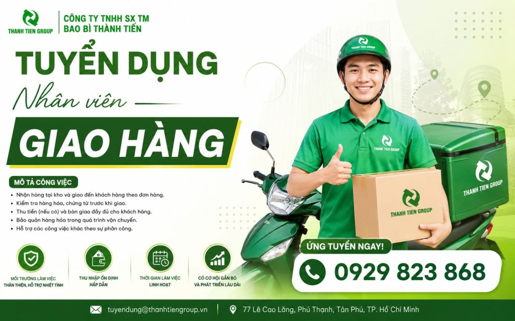tuyển dụng nhân viên giao hàng