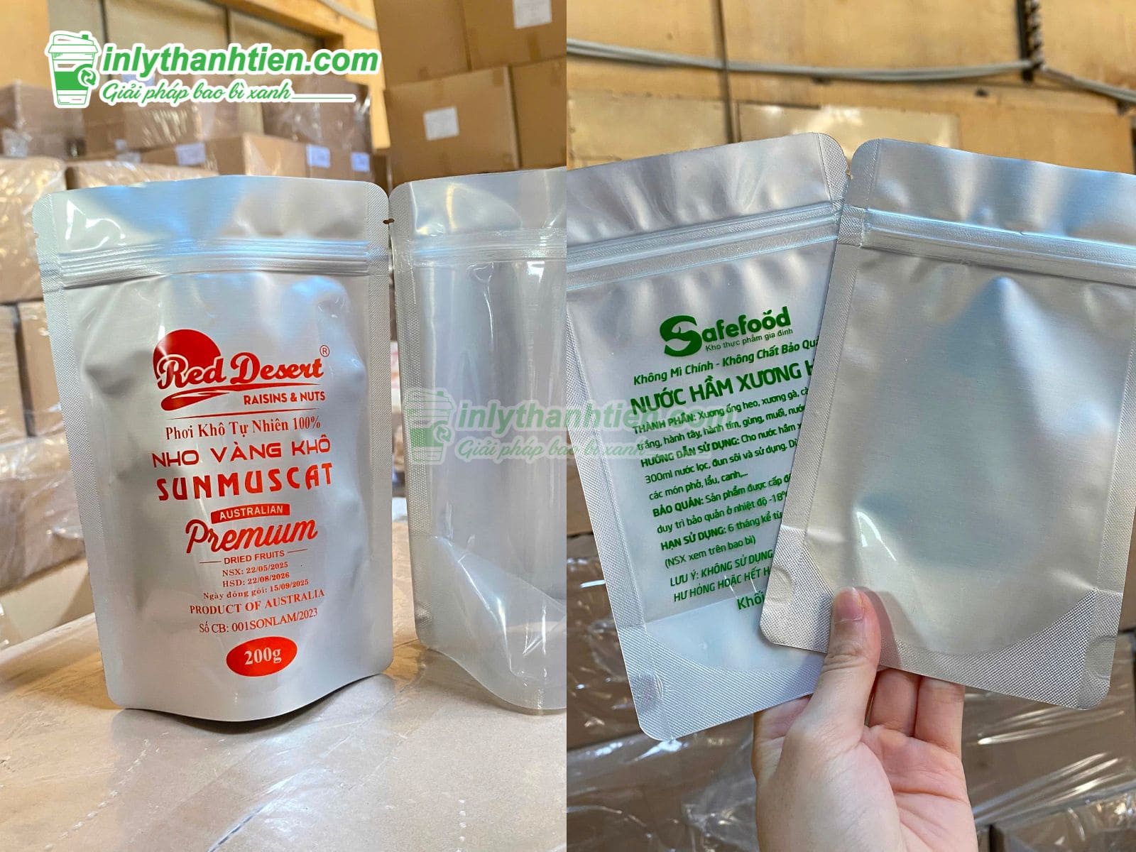 In túi zip bạc tại TPHCM