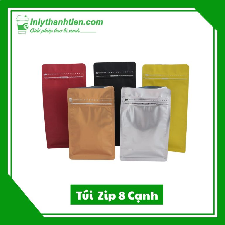 túi zip 8 cạnh giá rẻ chất lượng tại TPHCM