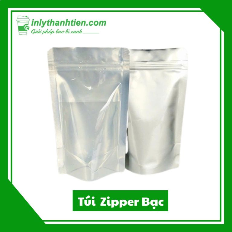Túi zip bạc