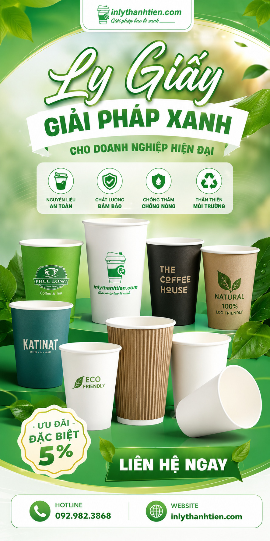 banner ly giấy chuyên nghiệp