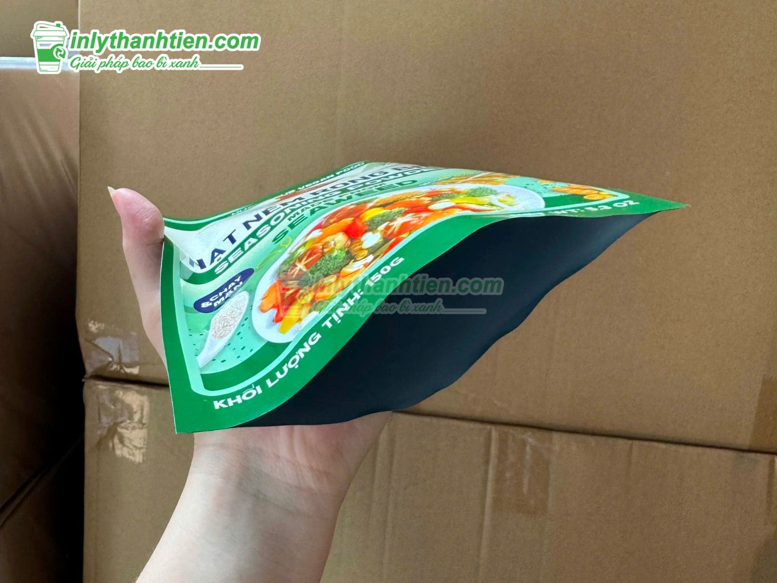 Túi ép 3 biên đựng hạt nêm