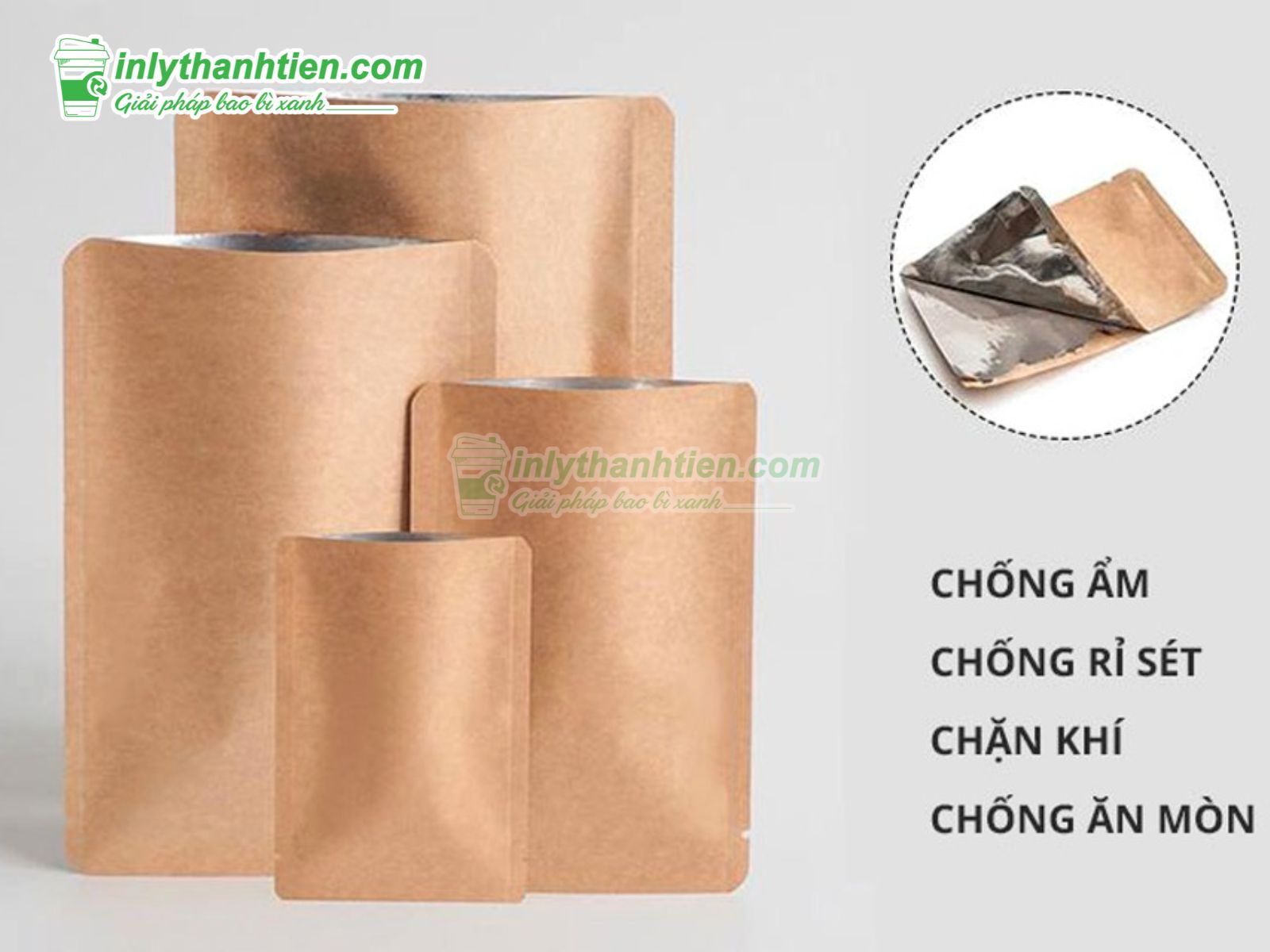 Túi giấy ép 3 biên
