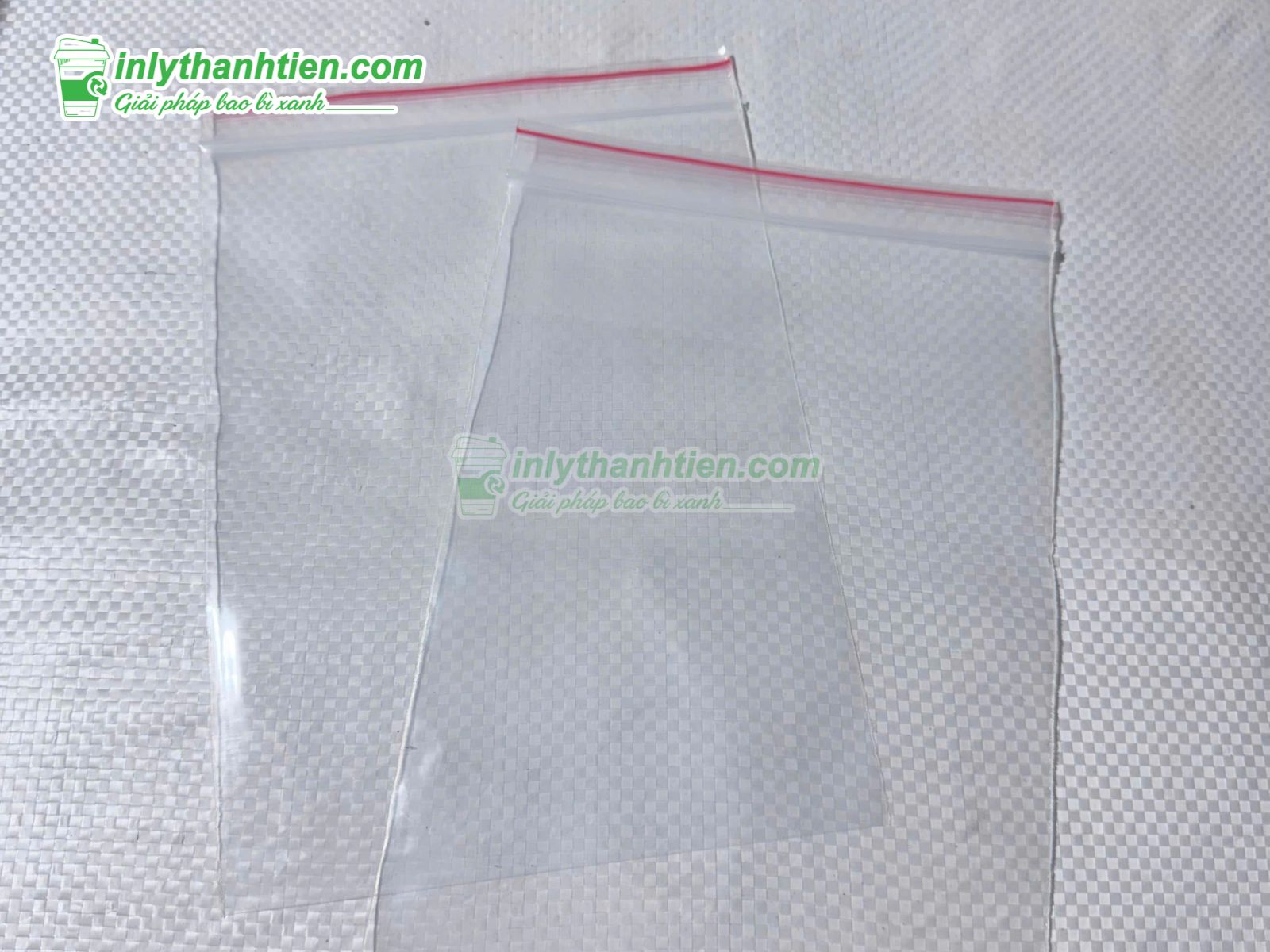 Túi zipper chỉ đỏ giá sỉ